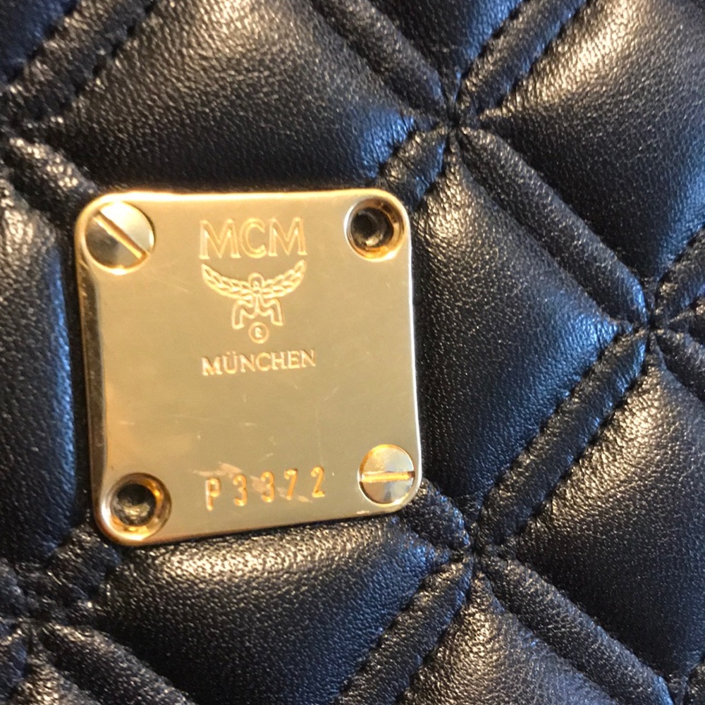 MCM tambourine crossbody bag